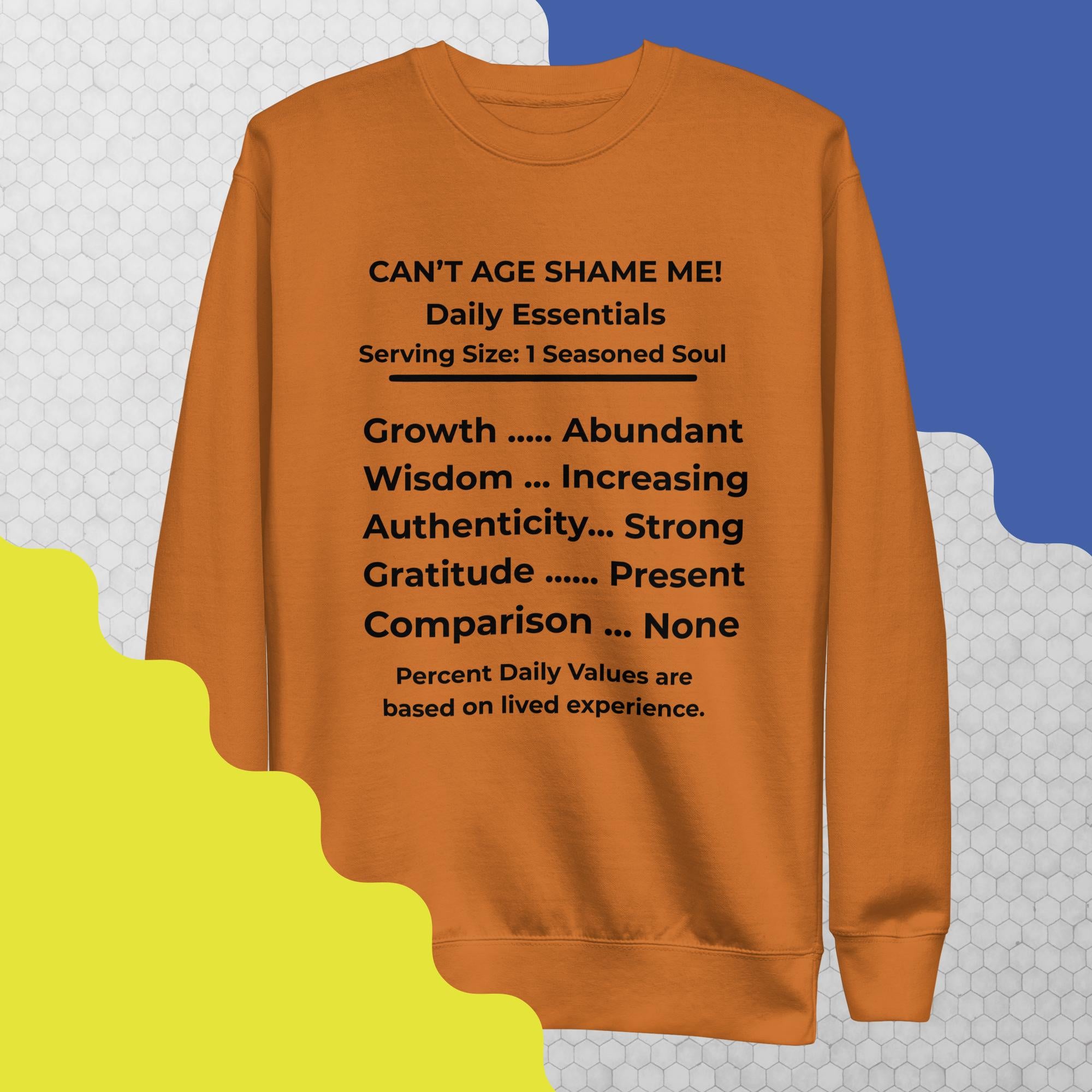 Adobe Nutrition Facts Unisex Sweatshirt: Zero Comparison (Black Text)

