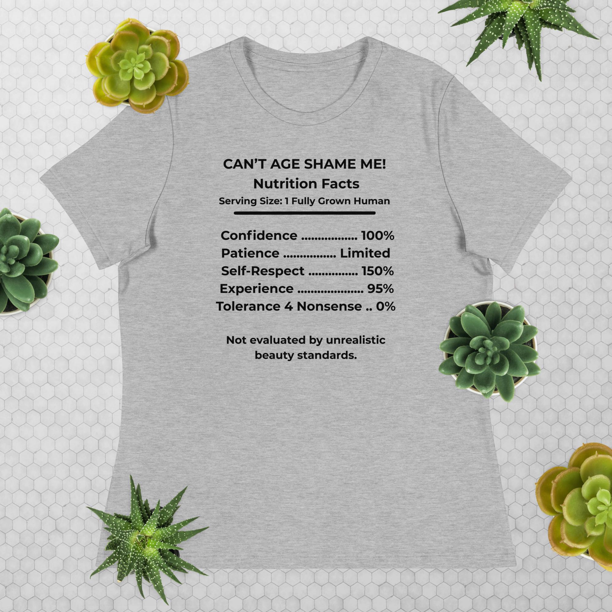 Gray Nutrition Facts Hoodie: Zero Nonsense (Black Text)