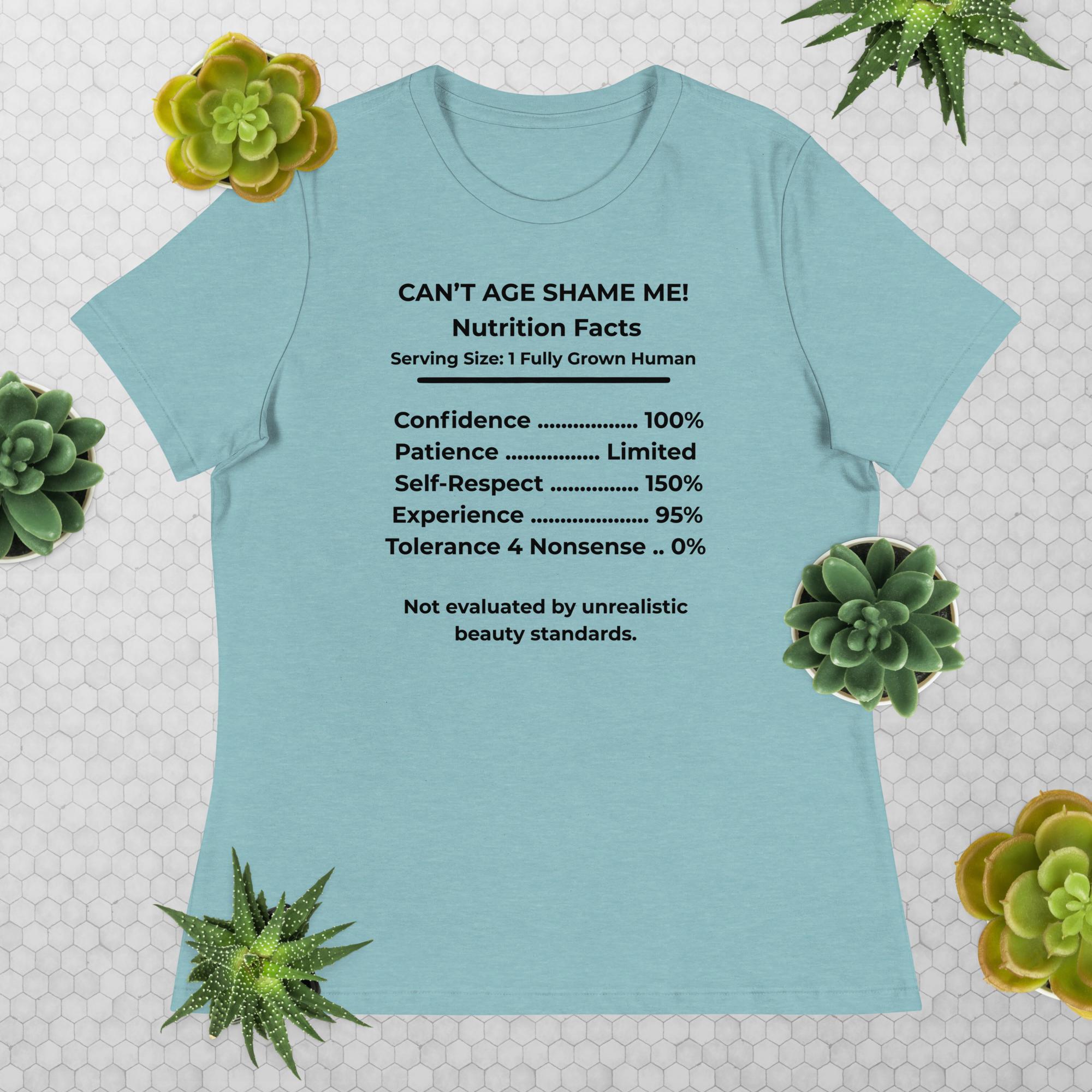 Heather Blue Lagoon Nutrition Facts Hoodie: Zero Nonsense (Black Text)