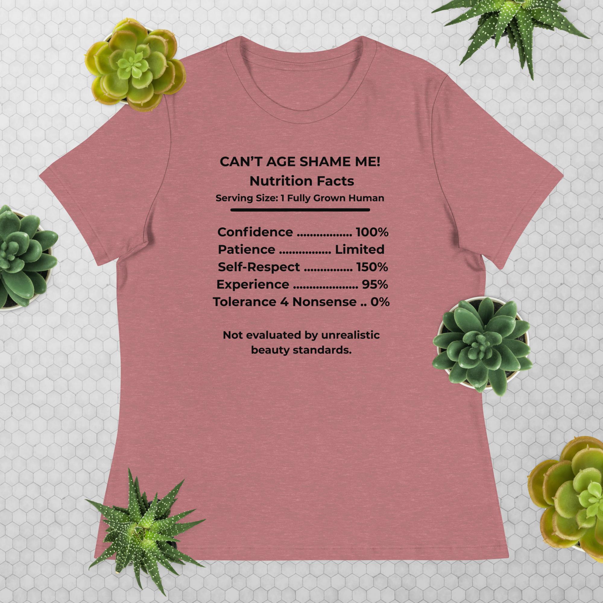 Heather Mauve Nutrition Facts Hoodie: Zero Nonsense (Black Text)