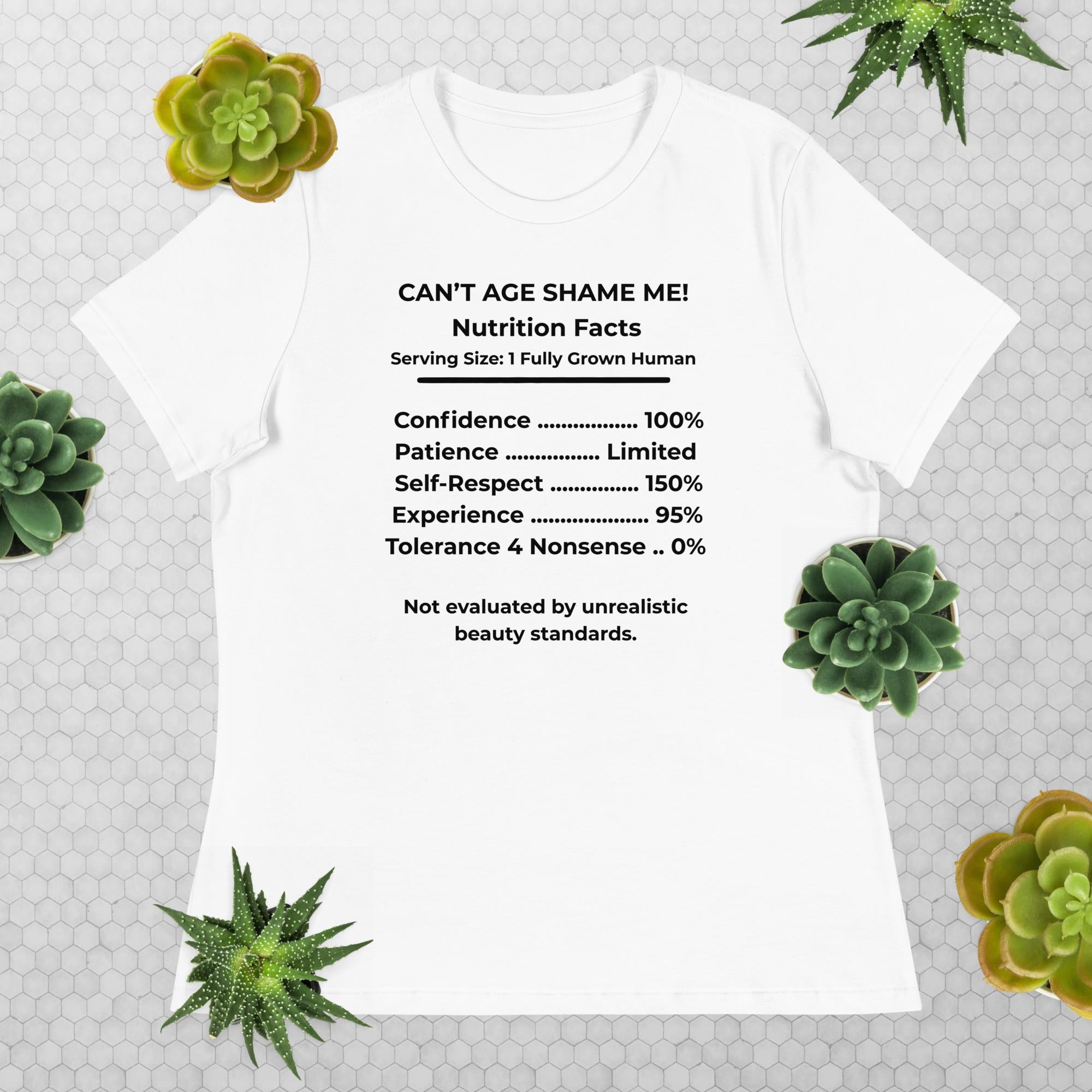 White Nutrition Facts Hoodie: Zero Nonsense (Black Text)